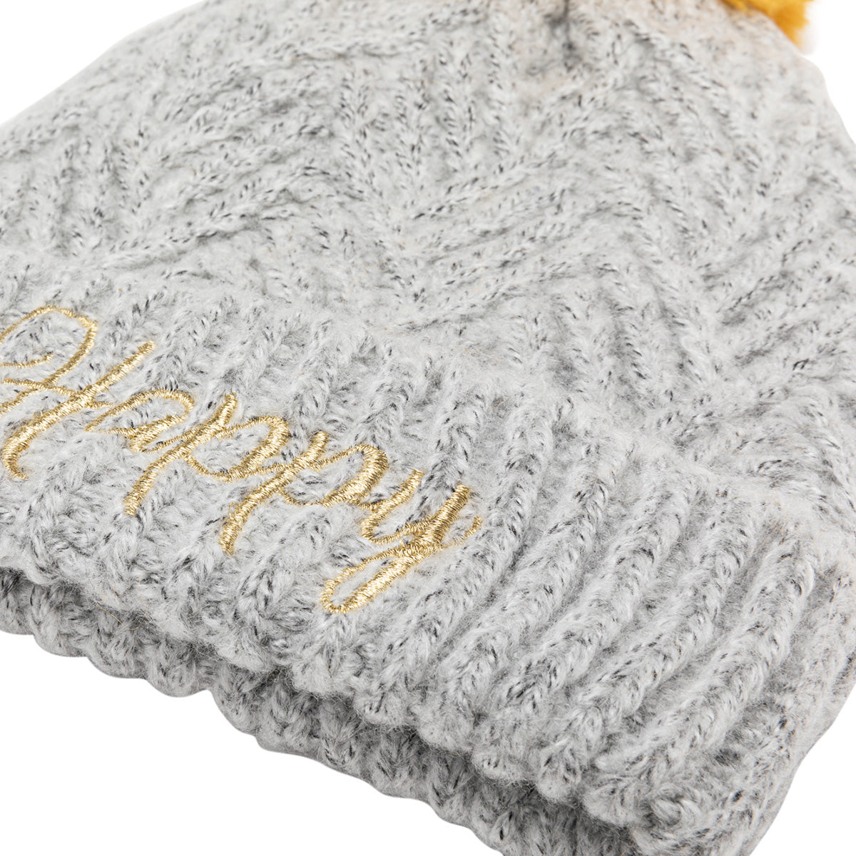 Bonnet en grosse maille gris Glouton