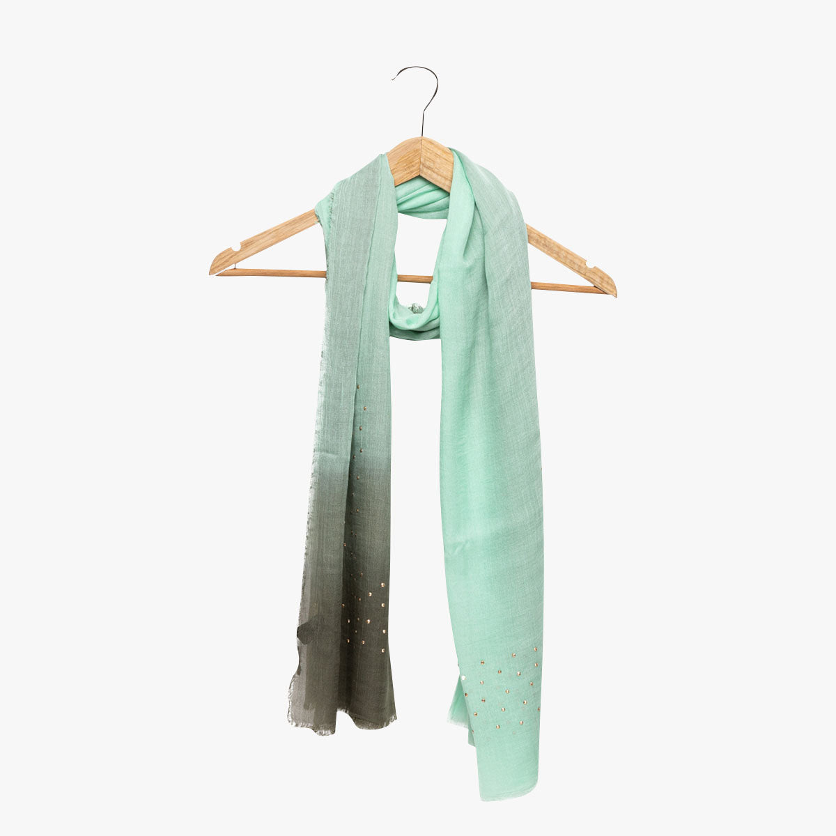 Echarpe verte tie and dye