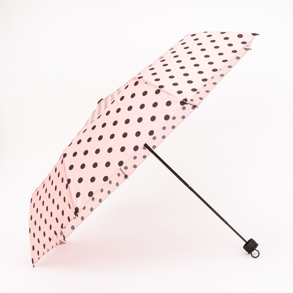 Parapluie à pois rose