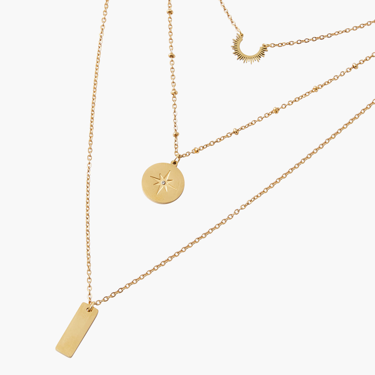 Collier multirang Acier inoxydable