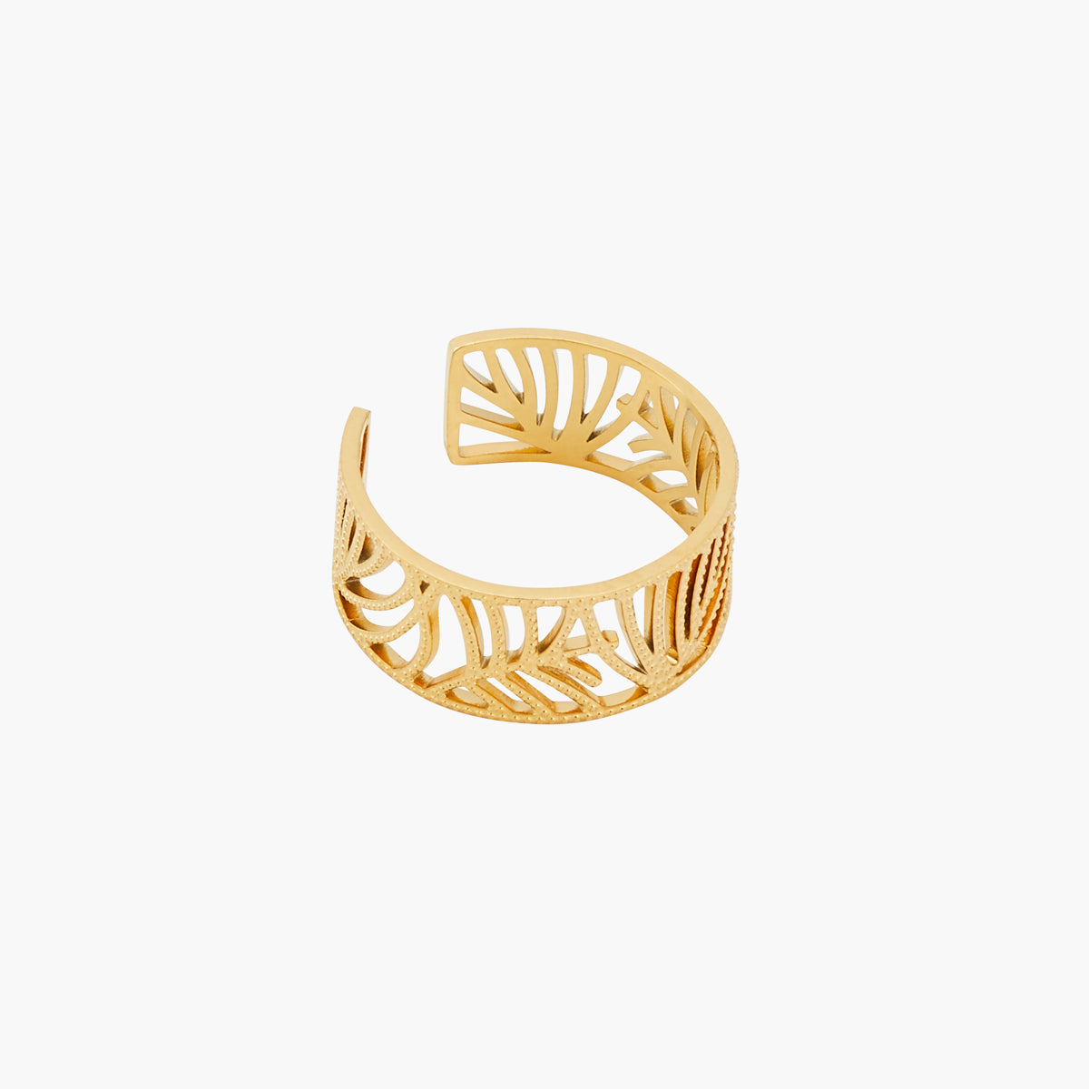 Bague filigrane dorée