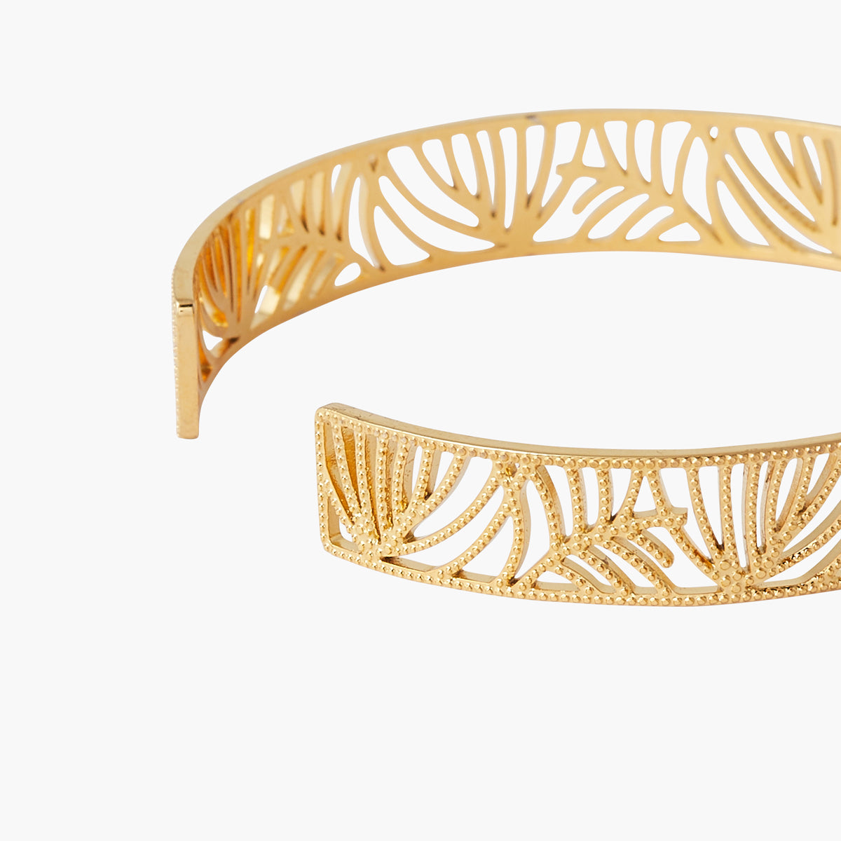 Manchette filigrane dorée