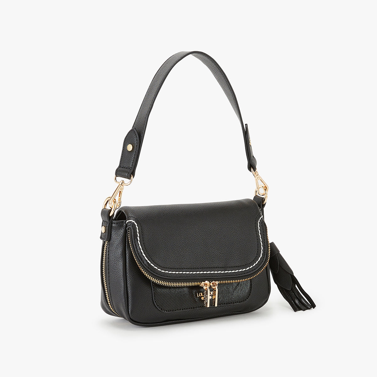 Petit sac bandoulière noir Kingston
