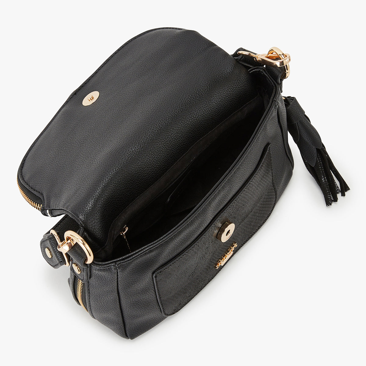 Petit sac bandoulière noir Kingston