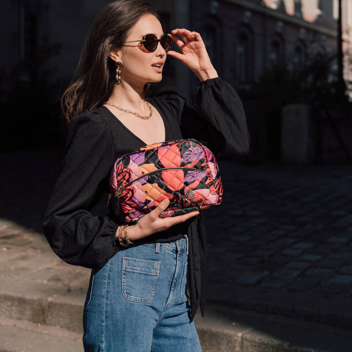 Trousse à maquillage multicolore Kofu