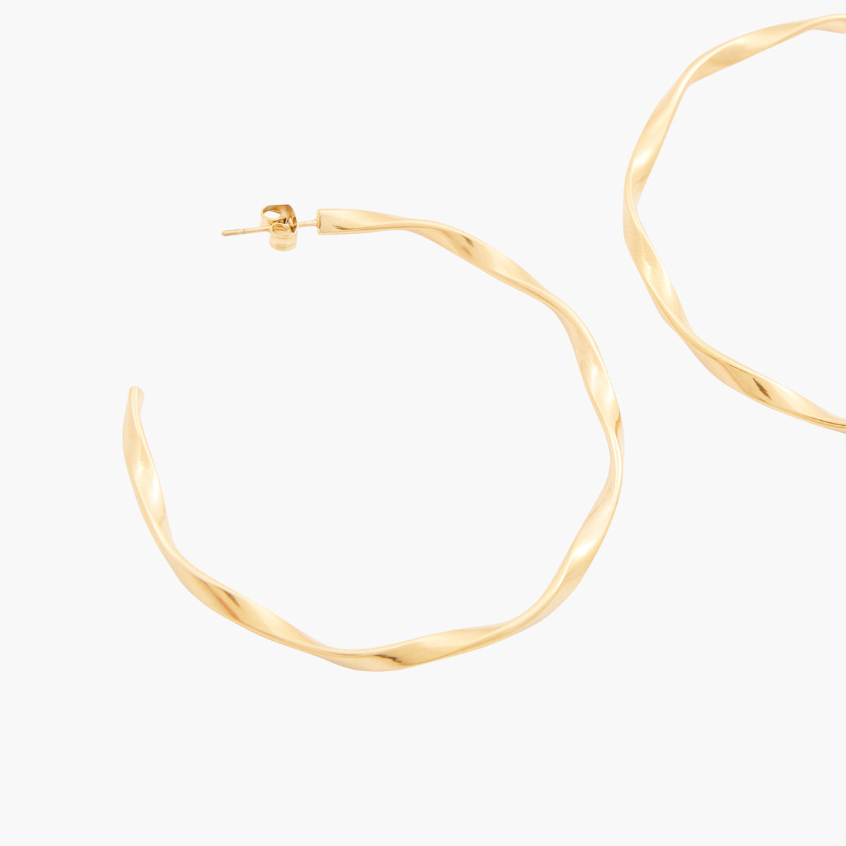 Créoles twiste en Acier inoxydable