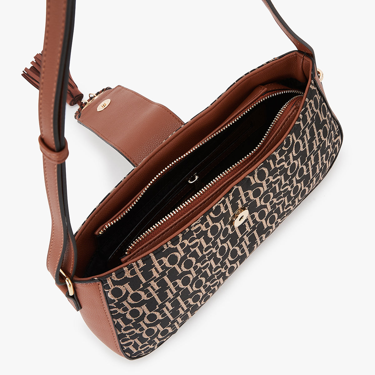 Sac bandoulière marron Kourou