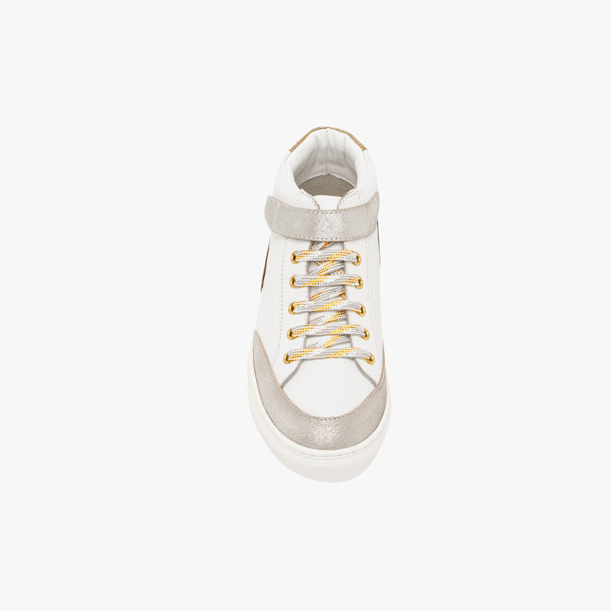 Baskets montantes blanches en cuir Idole