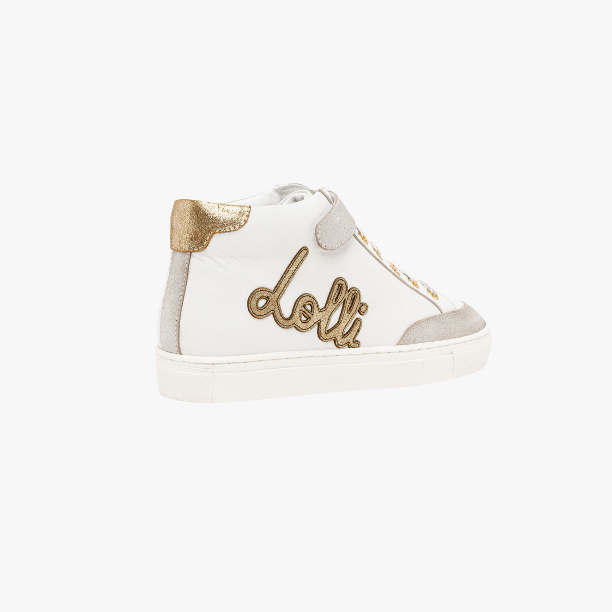 Baskets montantes blanches en cuir Idole