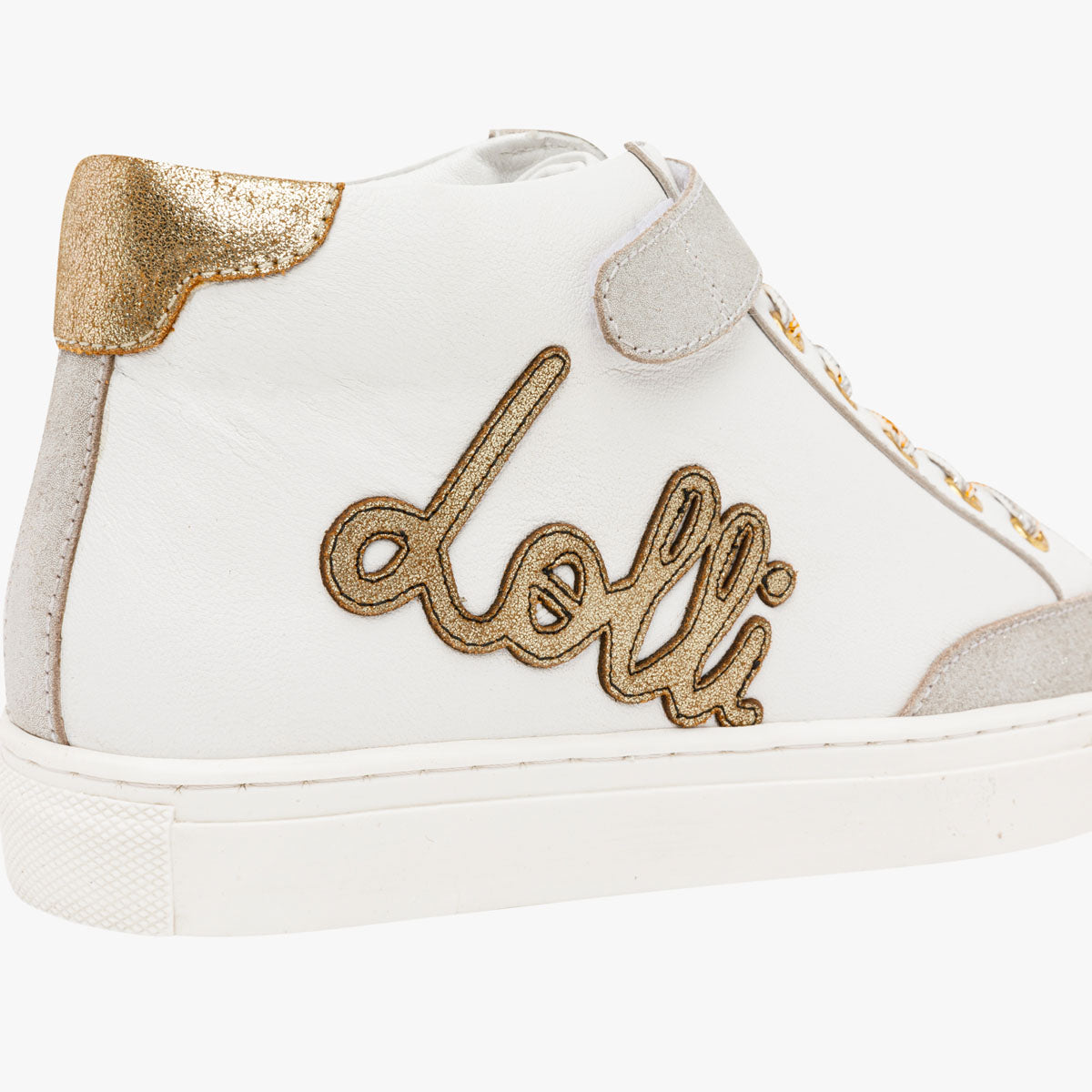 Baskets montantes blanches en cuir Idole