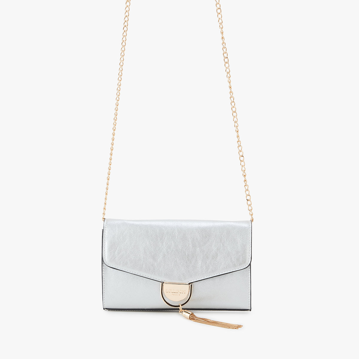 Pochette de soirée argentée Langosco