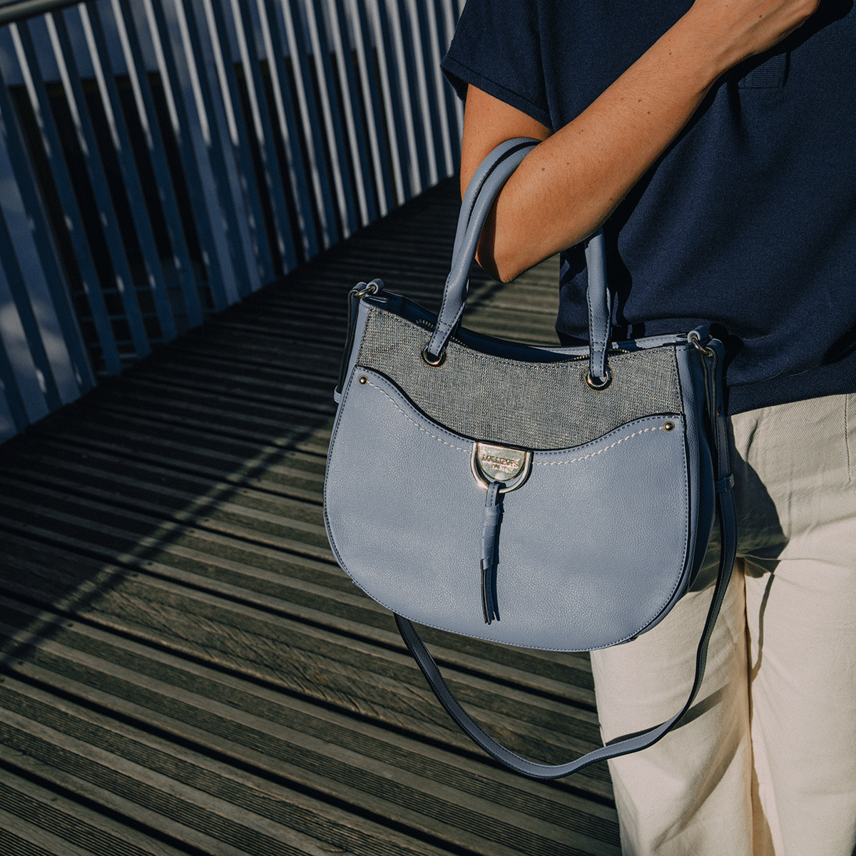 Sac à main bleu Livourne