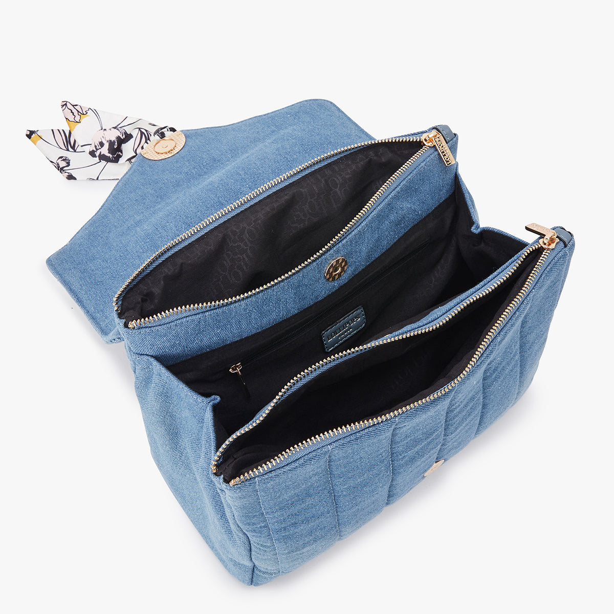 Grand sac bandoulière Lily bleu Lixa