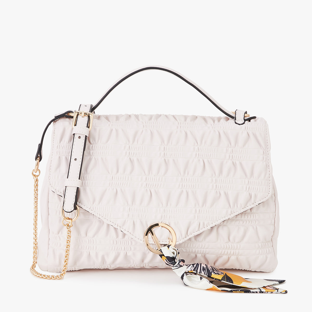 Grand sac bandoulière Lily blanc Lixa