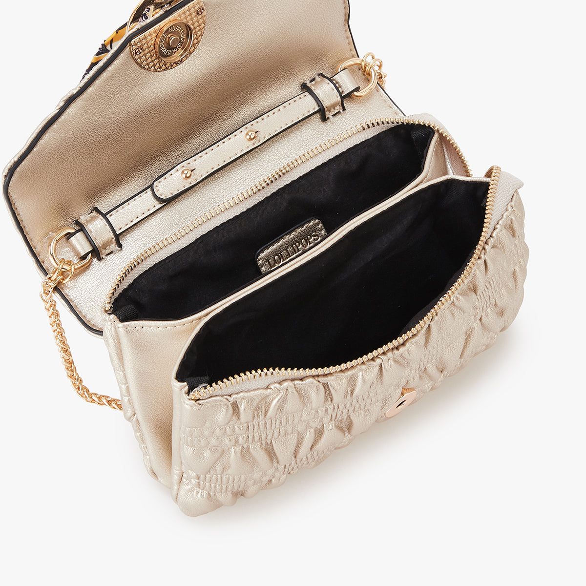 Pochette de voyage dorée Lixa