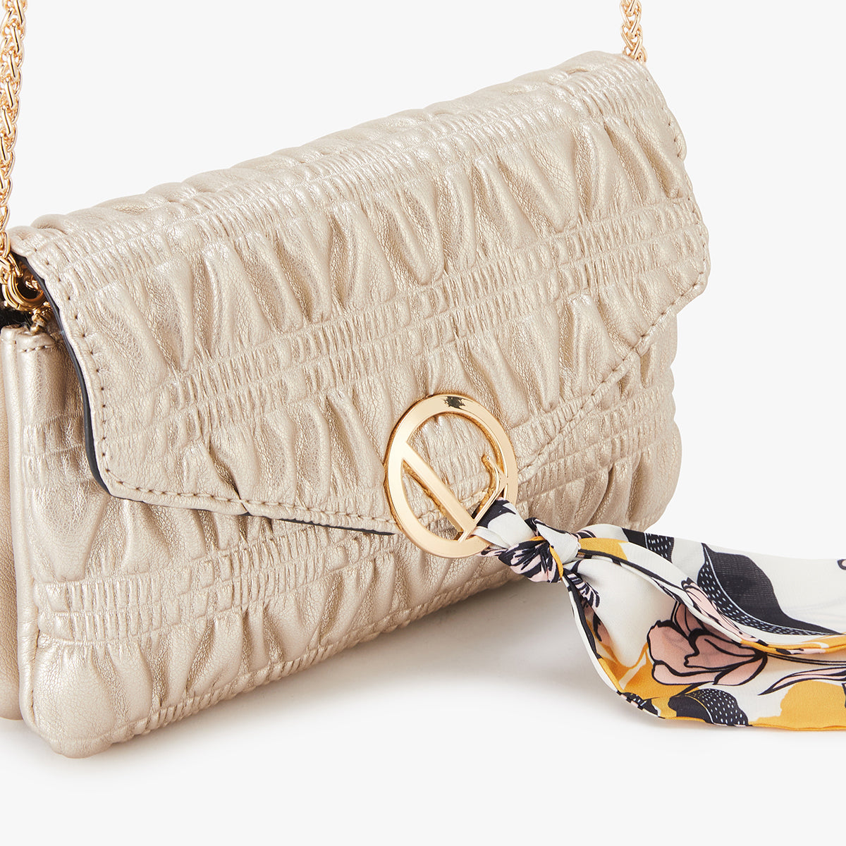 Pochette de voyage dorée Lixa