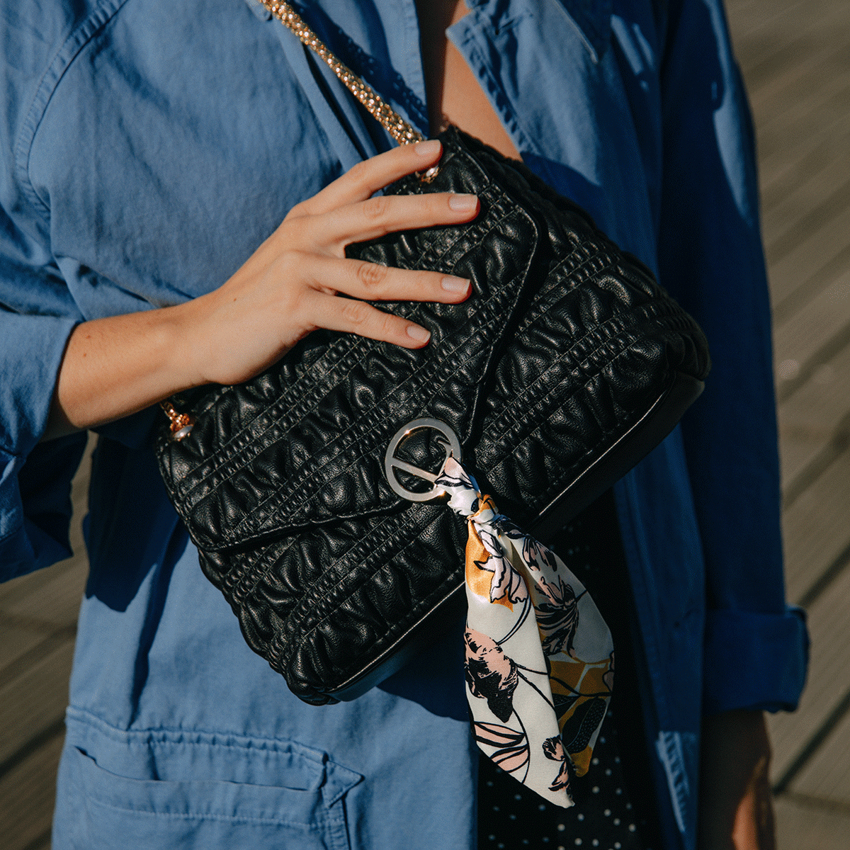 Sac bandoulière Lily noir Lixia