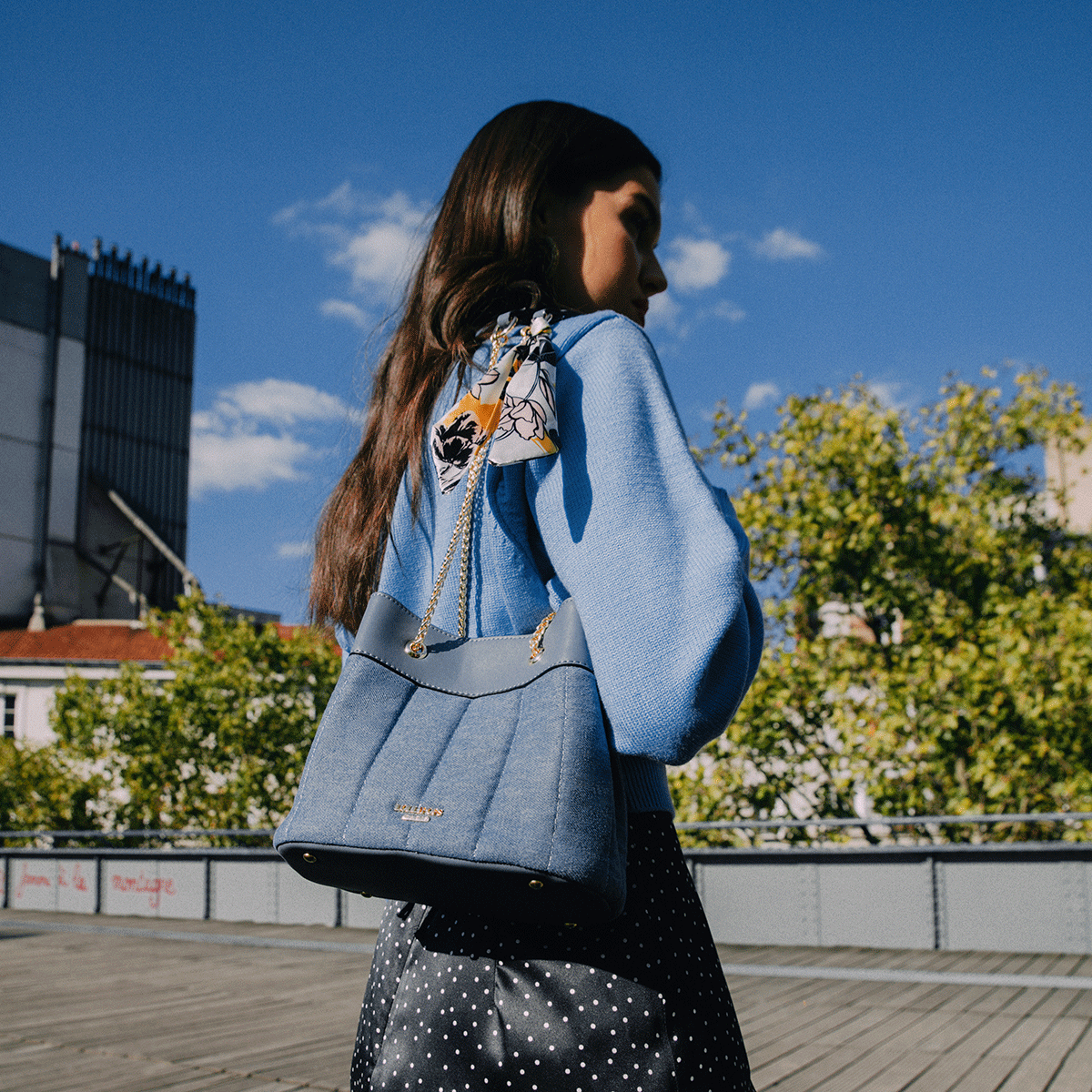 Sac seau bleu Lixa