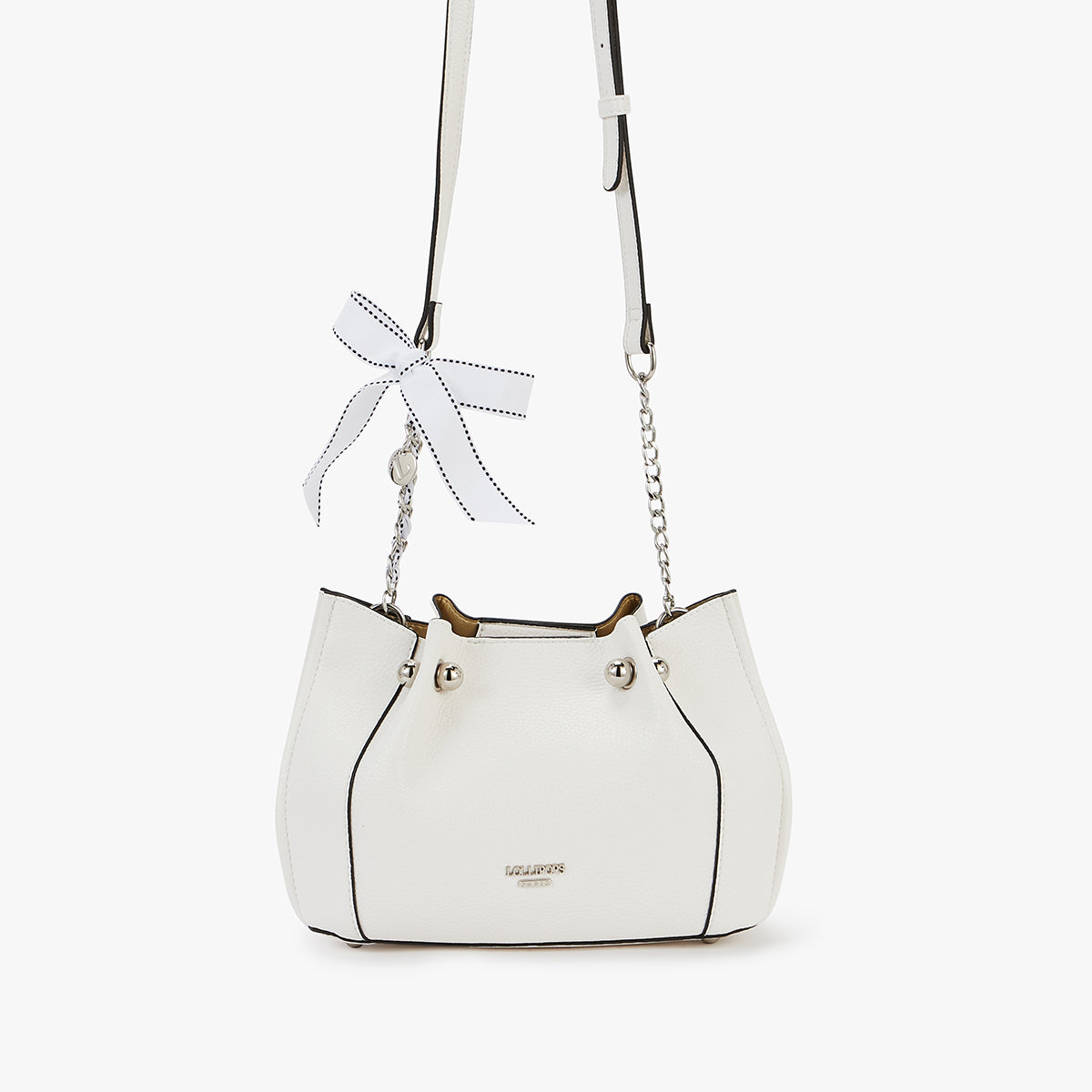 Petit sac bandoulière blanc Loreto