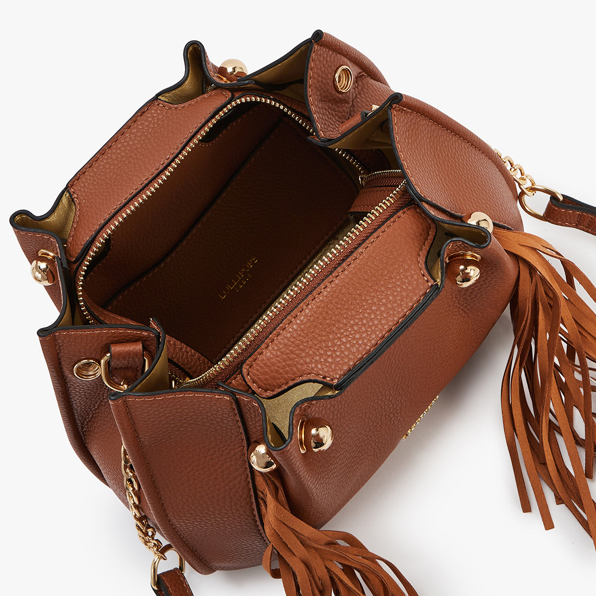 Petit sac bandoulière beige Loreto