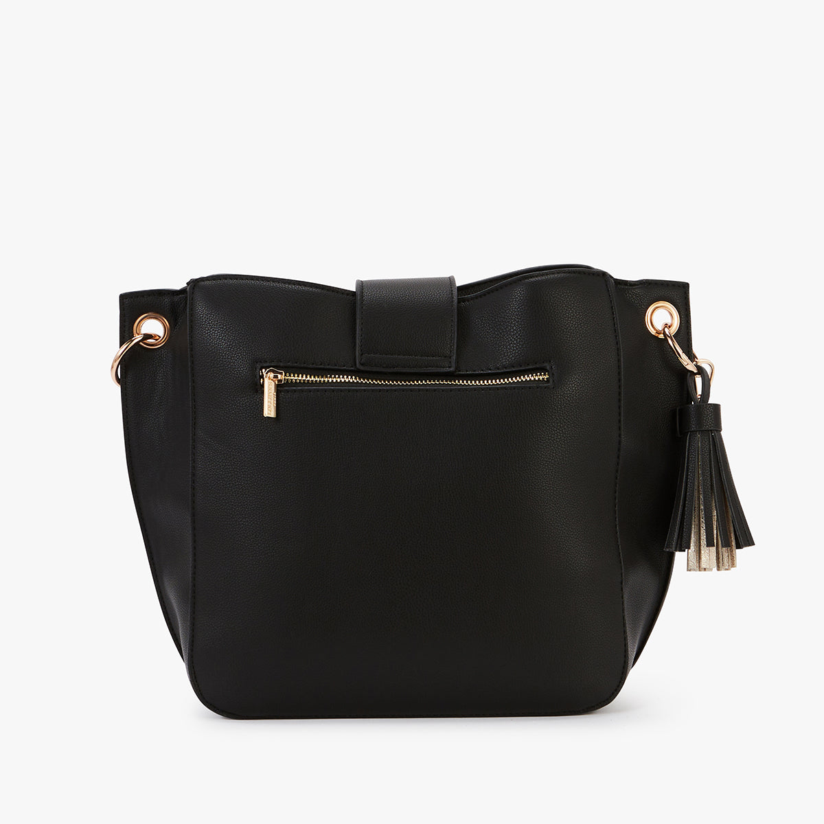 Grand sac hobo noir Letia