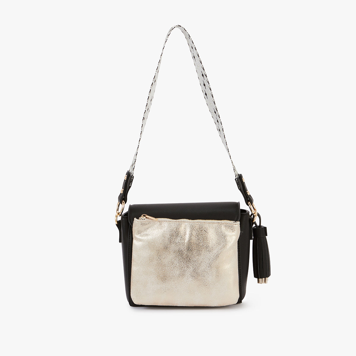Sac bandoulière noir Letia