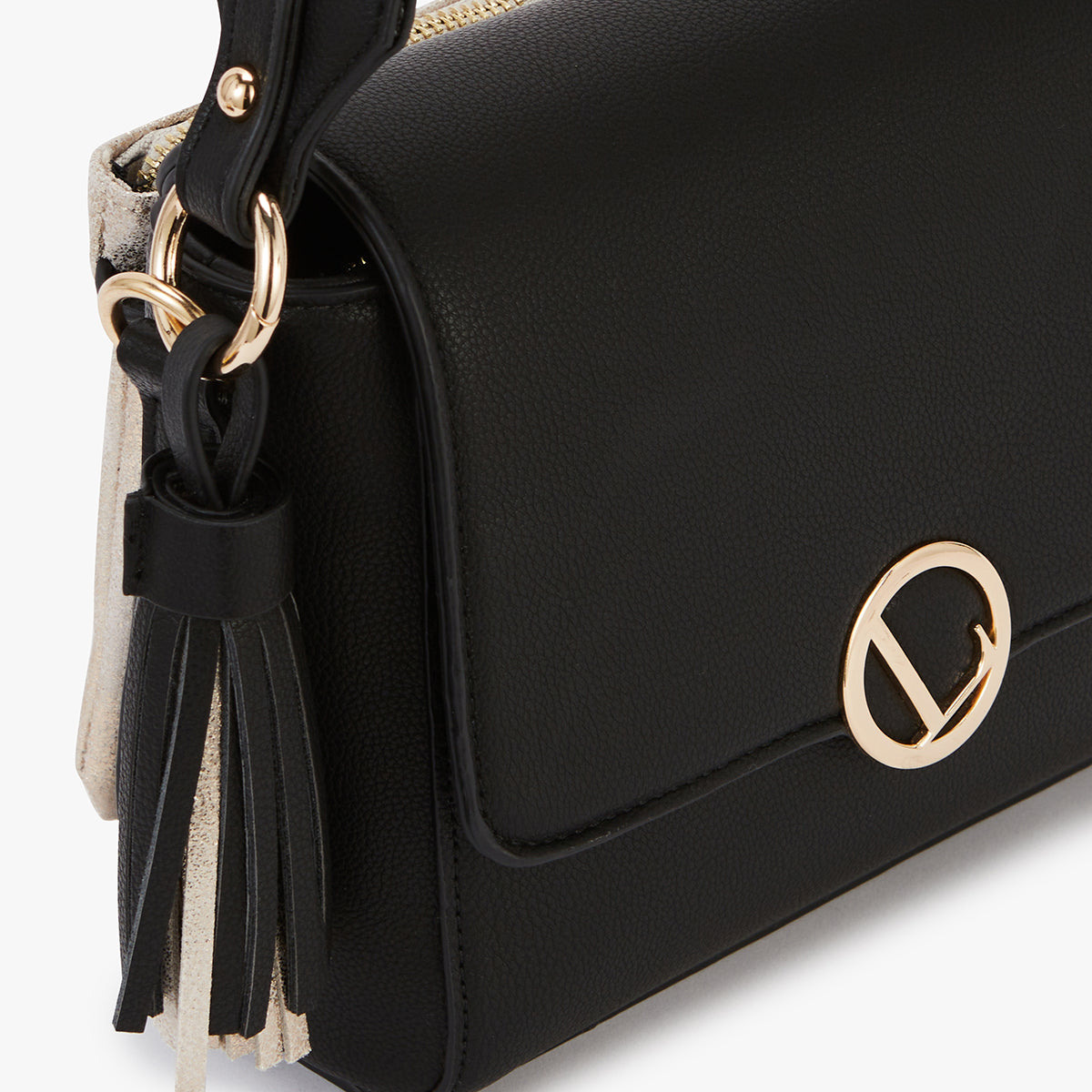 Sac bandoulière noir Letia