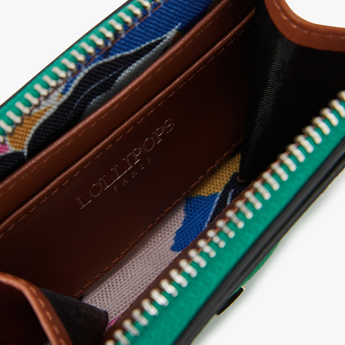 Porte-monnaie vert Lavello