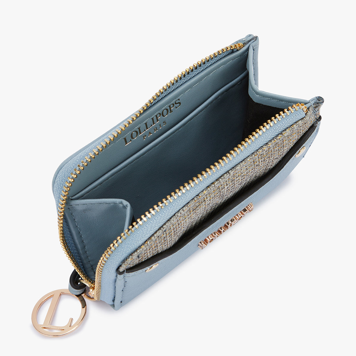 Petit portefeuille bleu Livourne