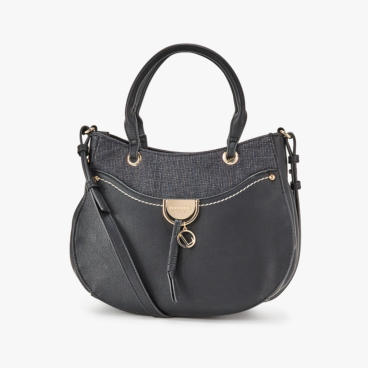 Sac à main noir Livourne