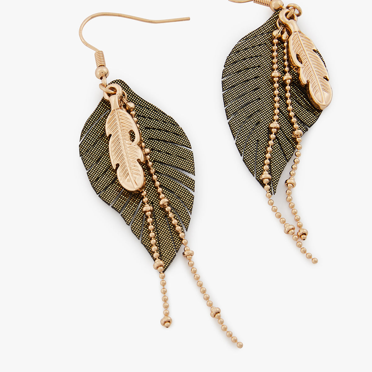 Boucles d'oreilles pendantes plumes