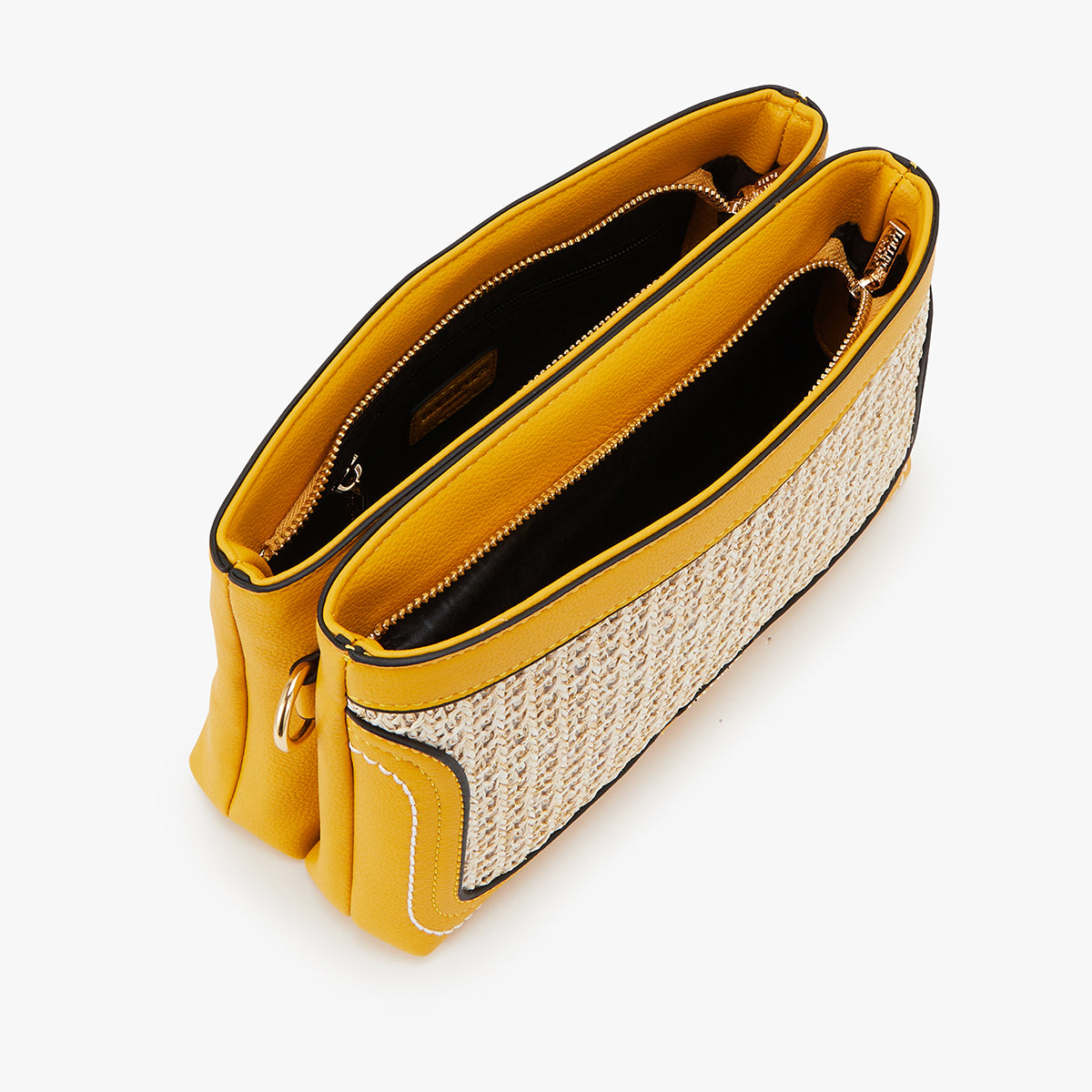 Petit sac multipocket jaune Liberia