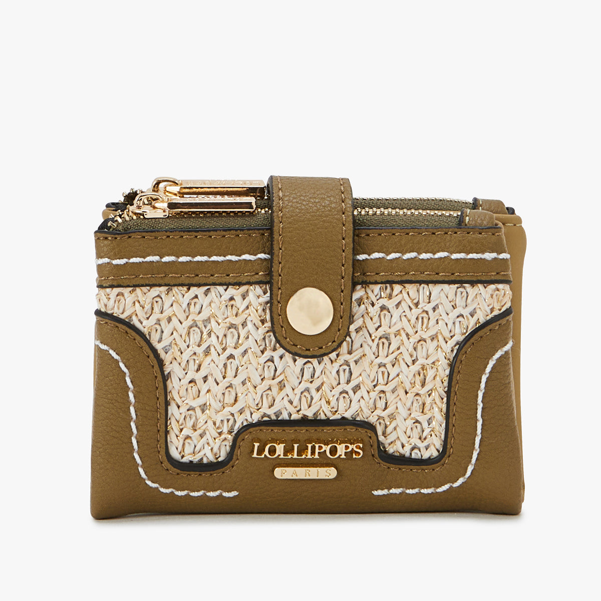 Petit portefeuille kaki Liberia