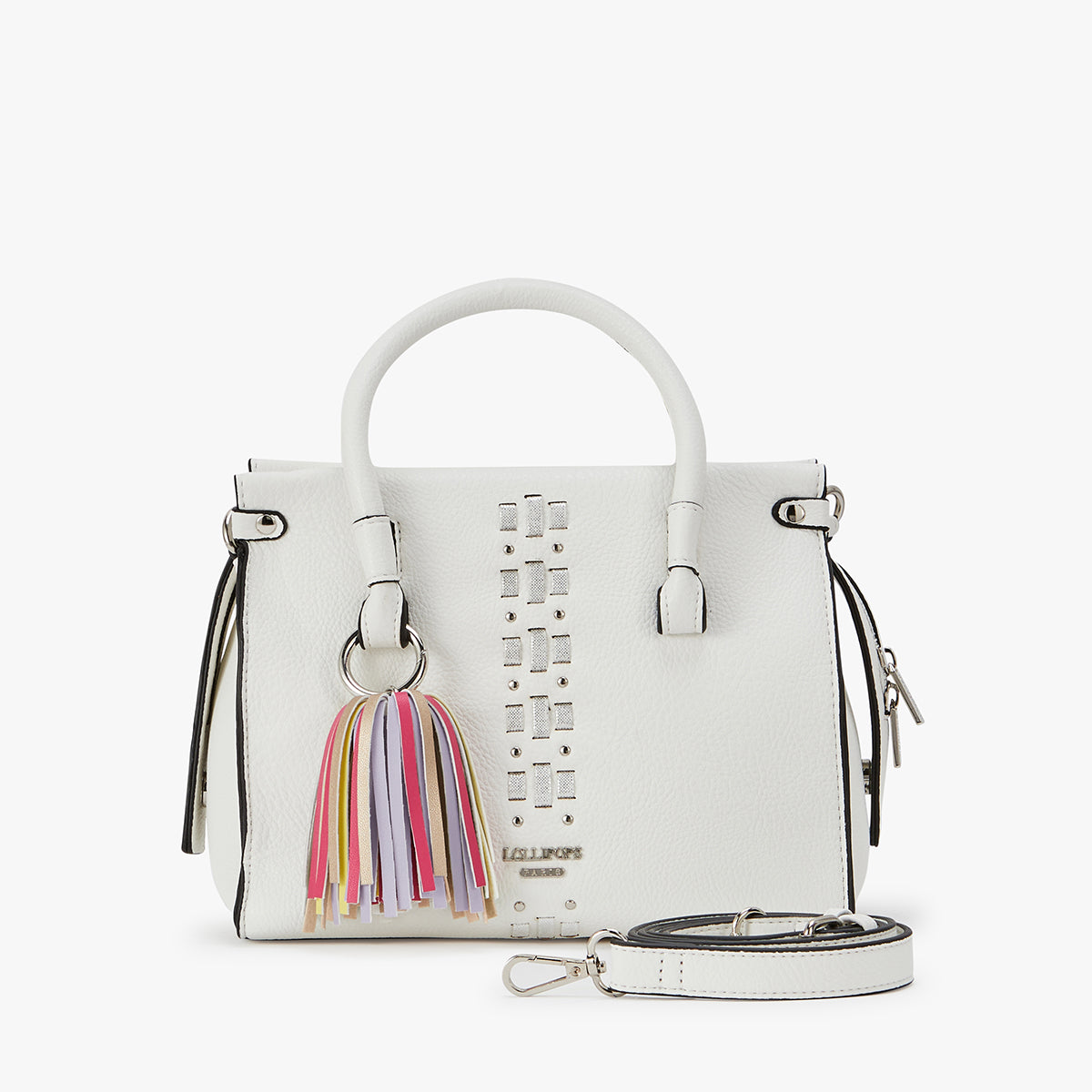 Petit sac à main blanc Lagarino