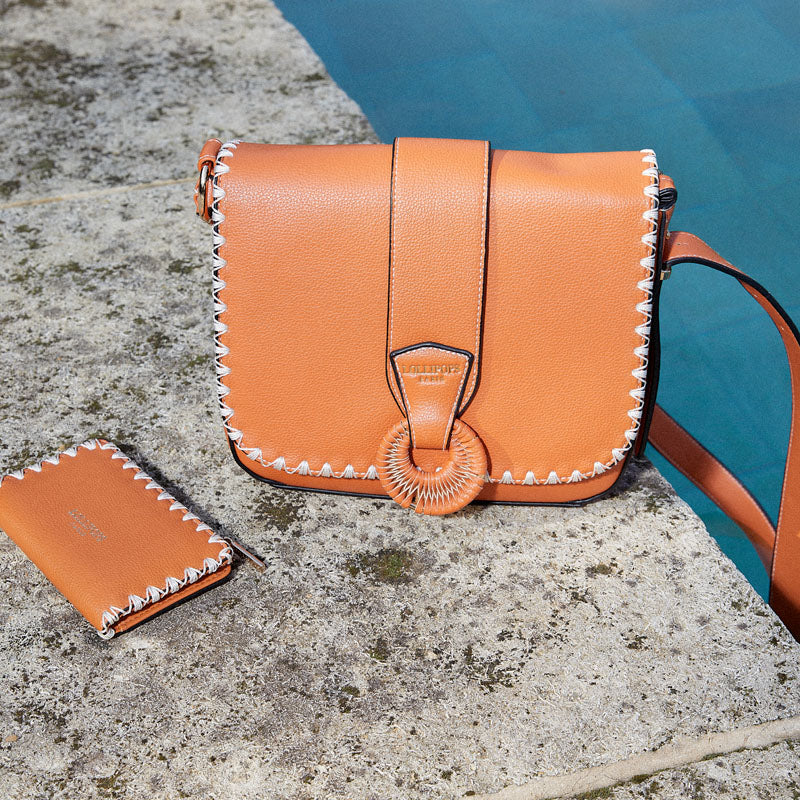 Sac bandoulière orange Lettonie