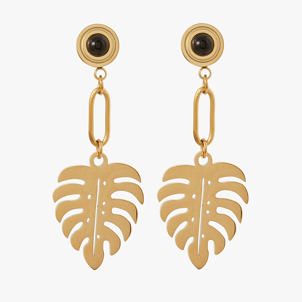 Boucles d'oreilles pendantes acier inoxydable