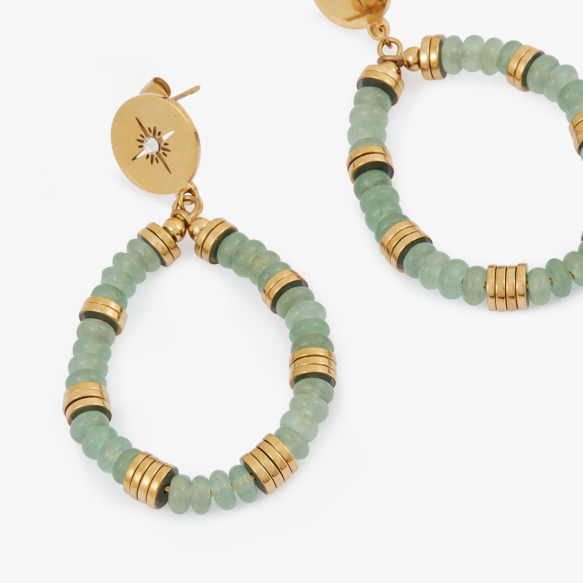 Boucles d'oreilles pendantes acier inoxydable