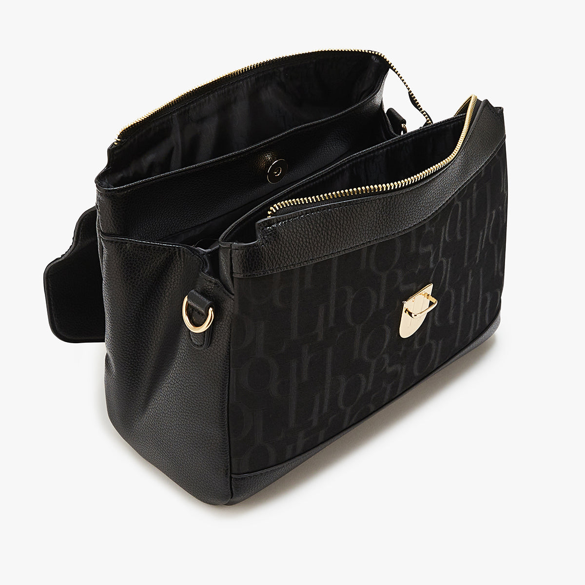 Grand sac bandoulière noir Malaisia