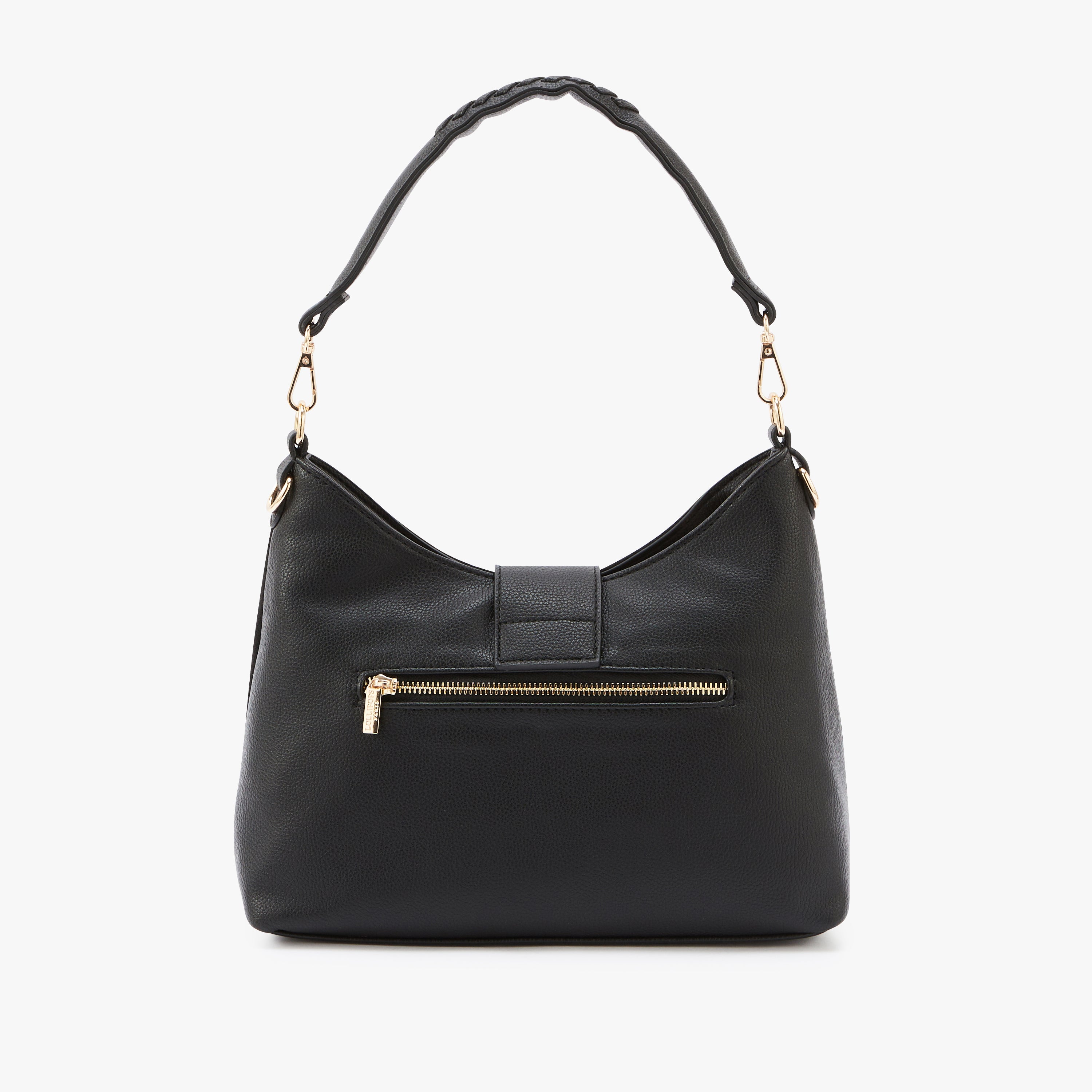 Grand sac hobo noir Murzo