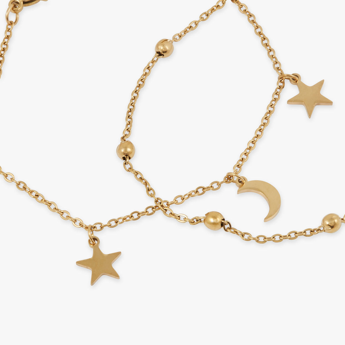 Bracelet 2 rangs en acier inoxydable