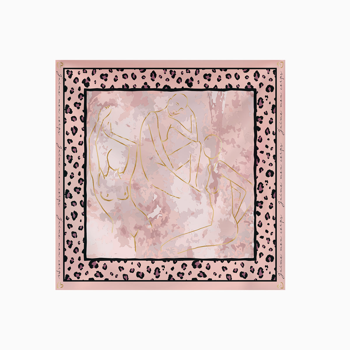 Foulard rose Miniou