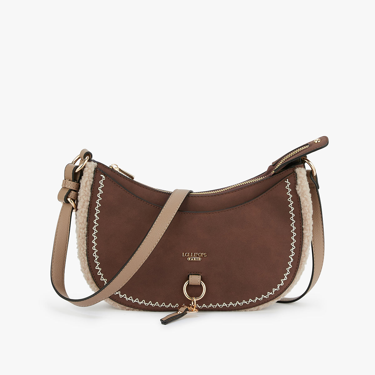 Petit sac bandoulière marron Manduria