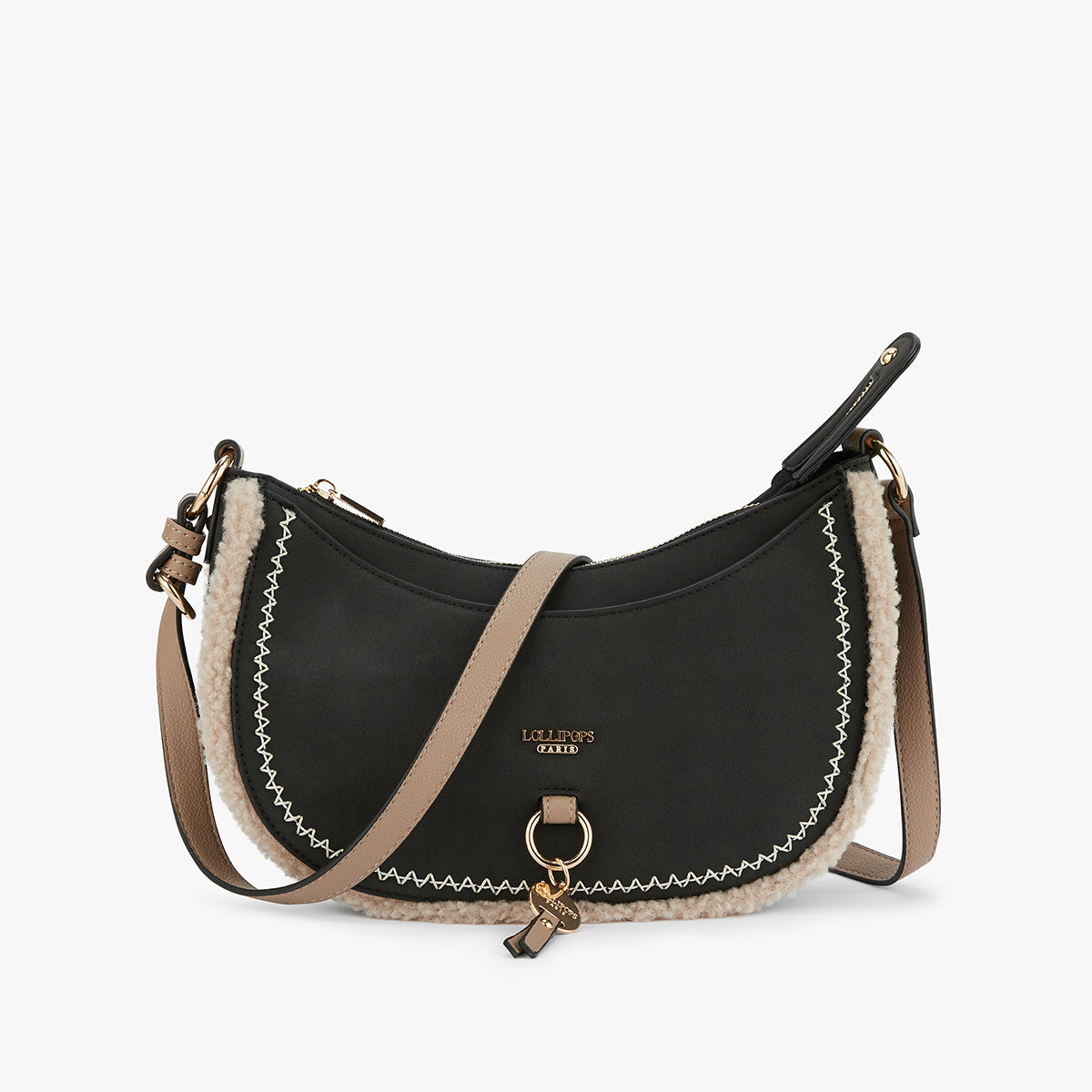 Petit sac bandoulière noir Manduria