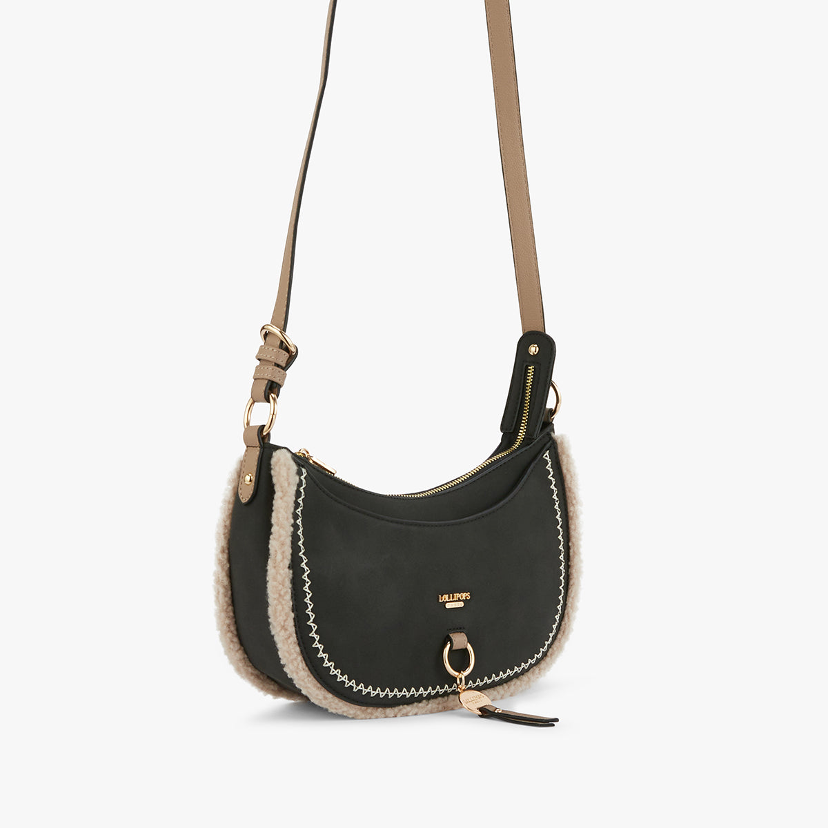 Petit sac bandoulière noir Manduria