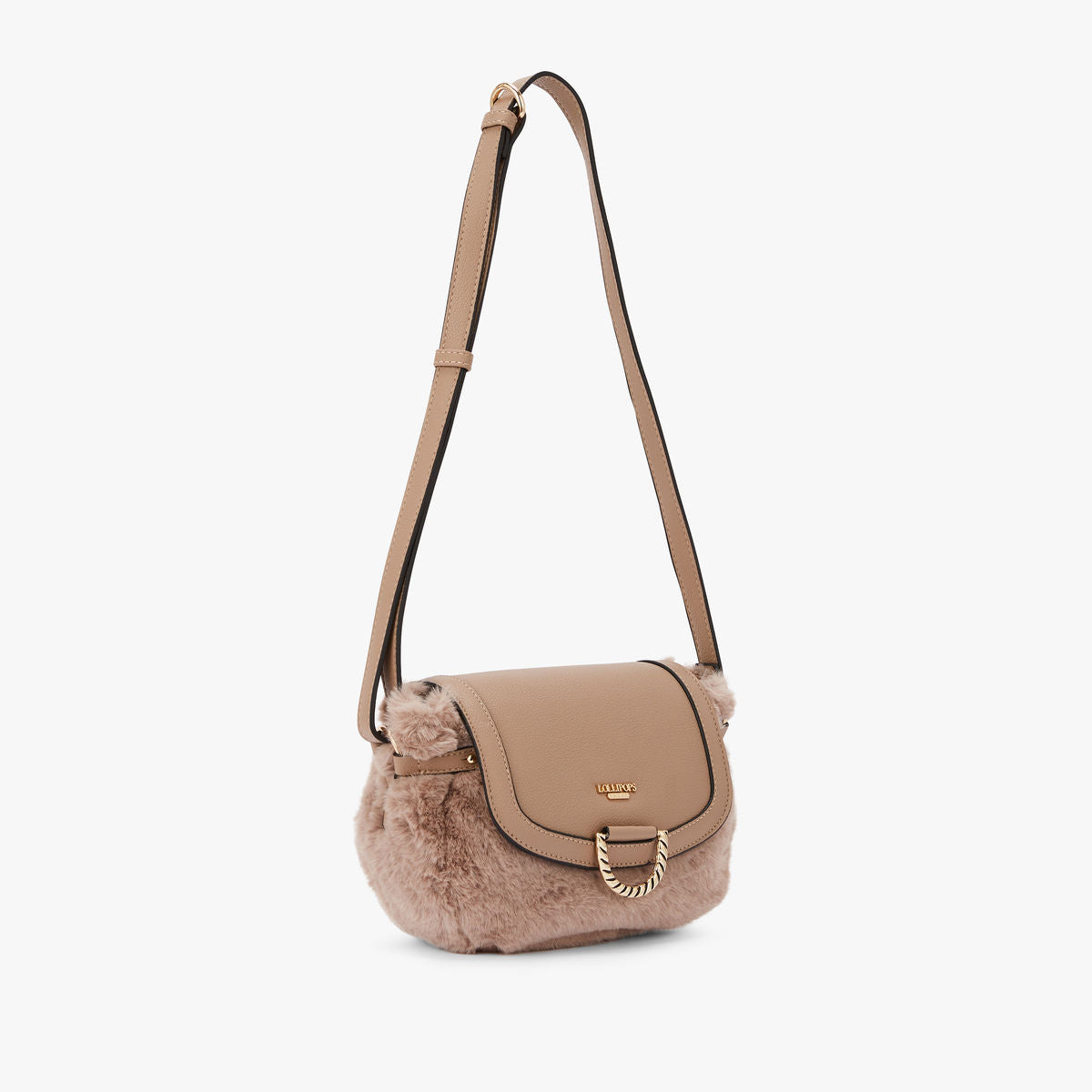Petit sac bandoulière taupe Montebelluna