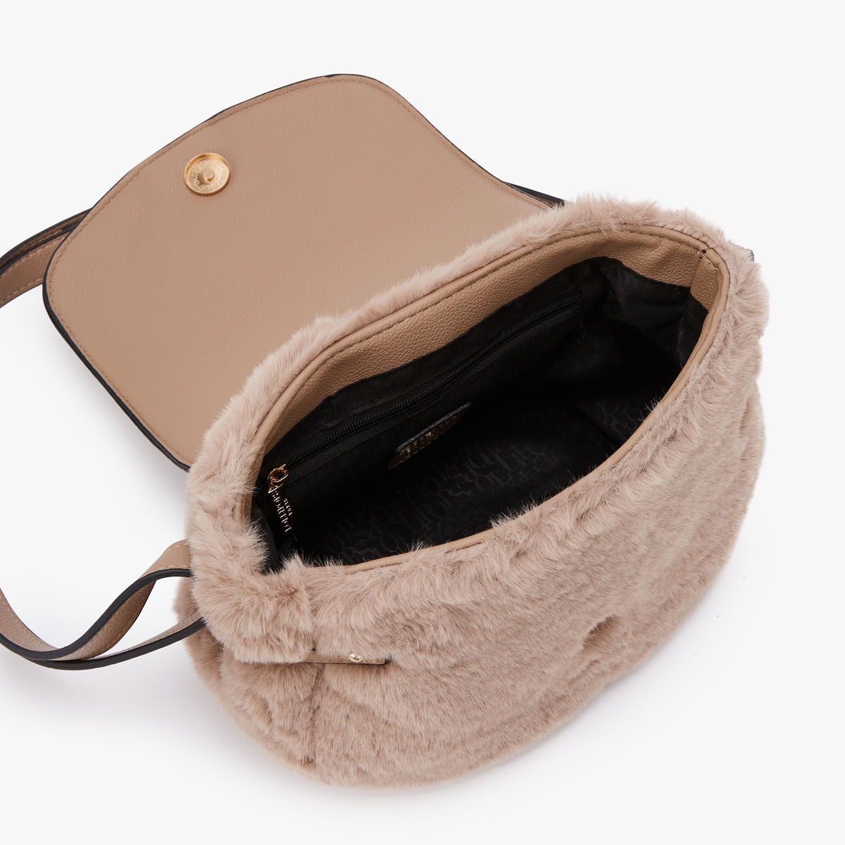 Petit sac bandoulière taupe Montebelluna