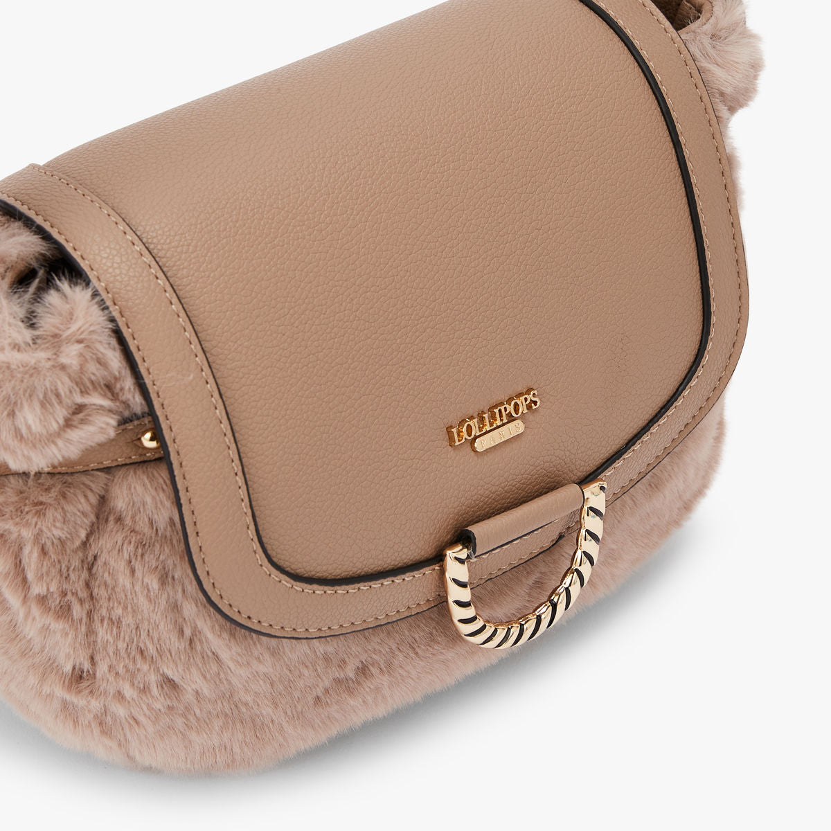 Petit sac bandoulière taupe Montebelluna