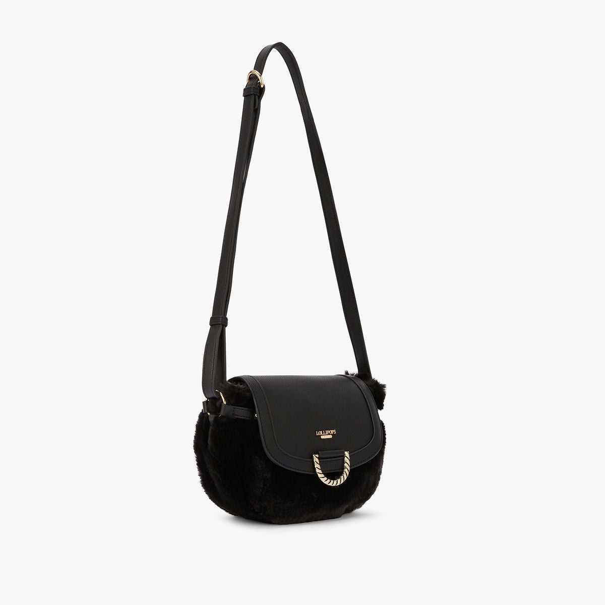 Petit sac bandoulière noir Montebelluna