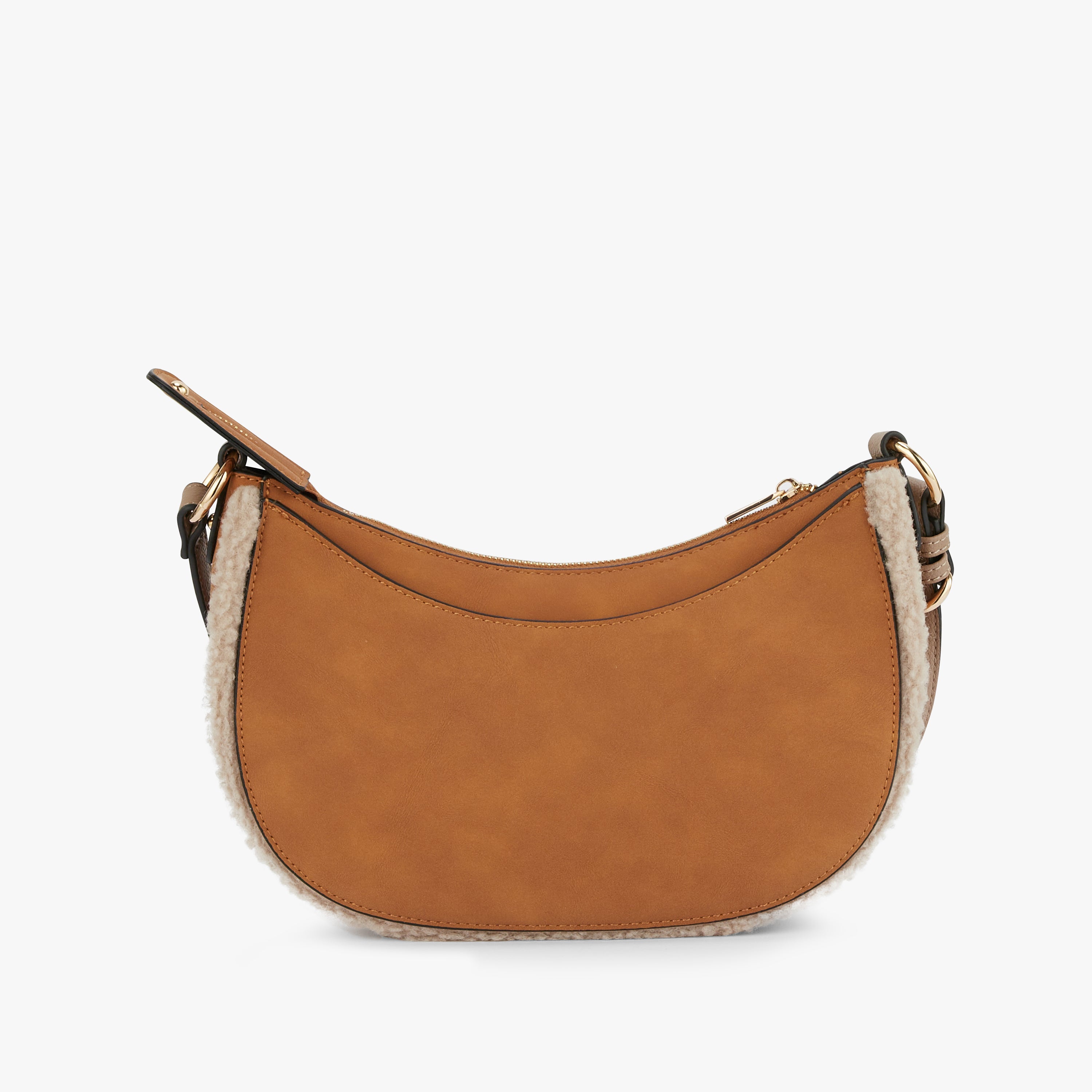 Petit sac bandoulière beige Manduria