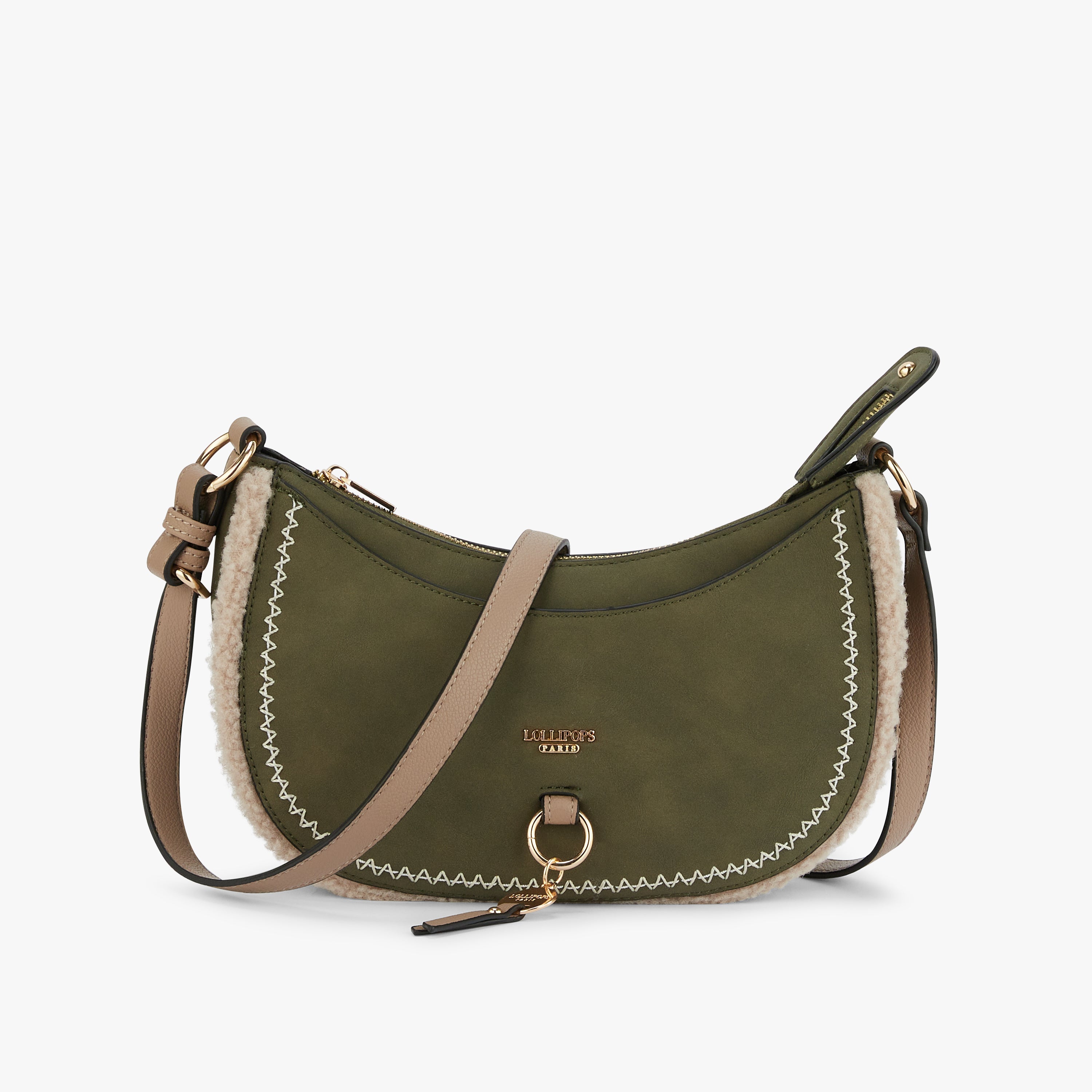 Petit sac bandoulière kaki Manduria